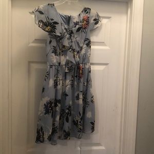 Blue floral dress